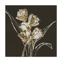 Zaštitni znak likovne umjetnosti 'pozlaćeni tulipanski platno umjetnost Chrisa Paschkea