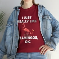 Smiješno ružičasti flamingo, baš mi se sviđa majica za ljubitelje flaminga