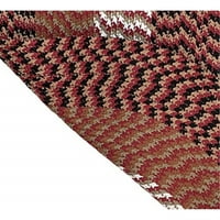 Najbolji trendovi alpski polipropilenski pleteni tepih u bordo prugama, 60 96 za sve uzraste