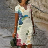 ljetne haljine za žene rasprodaja ispod $ $ $ $ Ženska ljetna ležerna haljina s kratkim rukavima u obliku slova