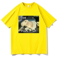 Grafička majica smiješna Majica Kapibara Meme Muška Moda kratkih rukava muškarci žene Plus veličina majica od