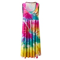 Sundresses za Žene Ležerno ljeto-ženske ljetne haljine za zabave na plaži, sunčana haljina sa šarenim printom,